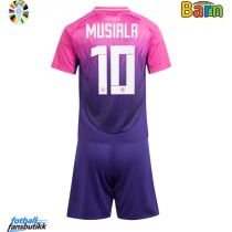 Tyskland Jamal Musiala #10 Bortedraktsett Barn EM 2024 Kortermet (+ Korte bukser)